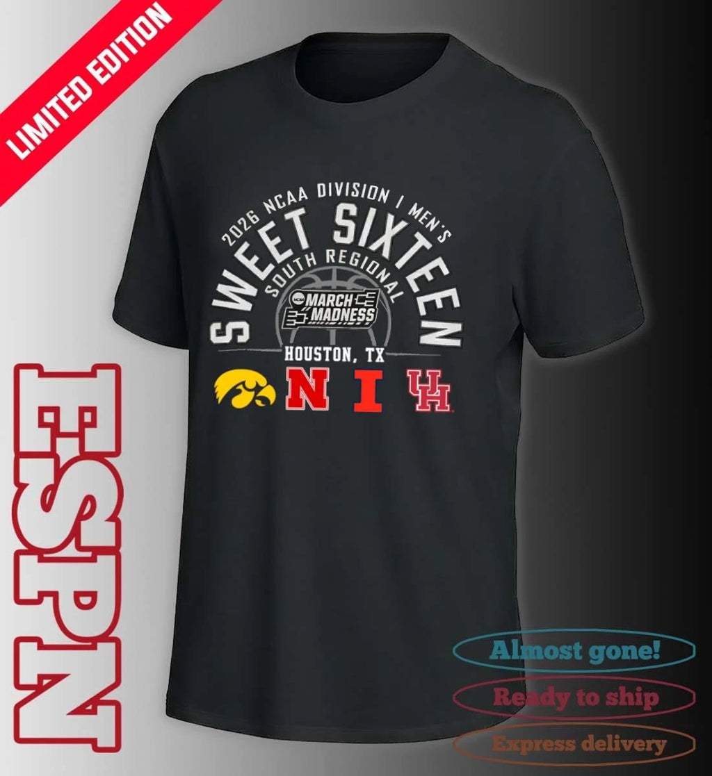 Official 2026 NCAA DI Men’s Basketball Sweet 16 South Regional – Houston, TX T-Shirt