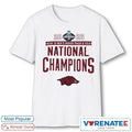 Official 2026 NCAA DI Men’s Indoor Track and Field National Champions Arkansas Razorbacks T-Shirt