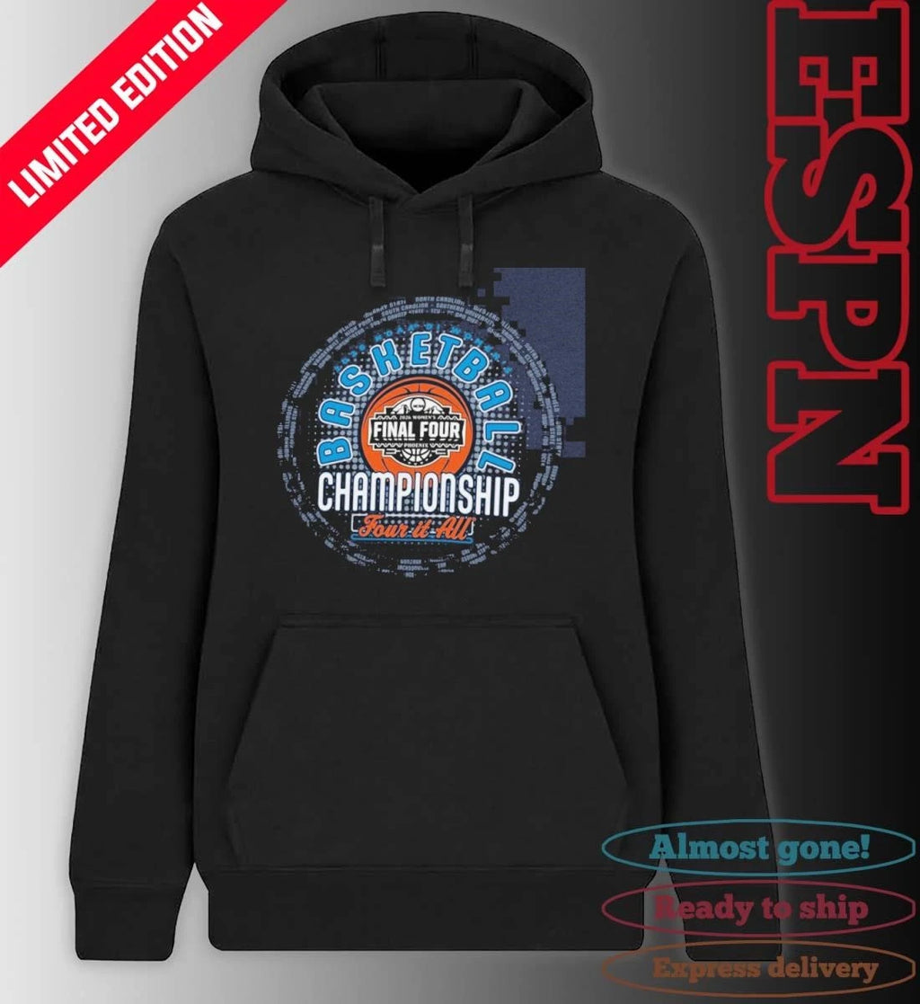 Official 2026 NCAA DI Women’s Basketball First Four Teams shirt