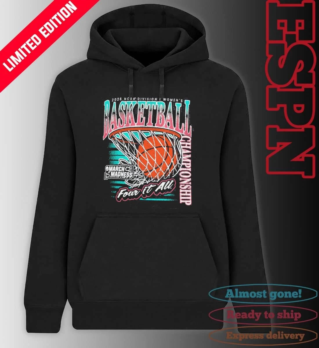 Official 2026 NCAA DI Women’s Basketball March Madness – First Four Shirt