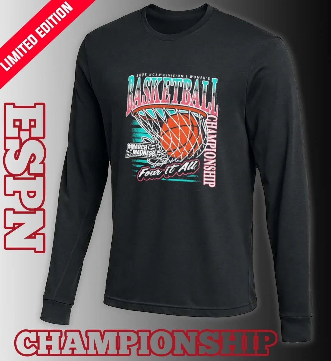 Official 2026 NCAA DI Women’s Basketball March Madness – First Four Shirt