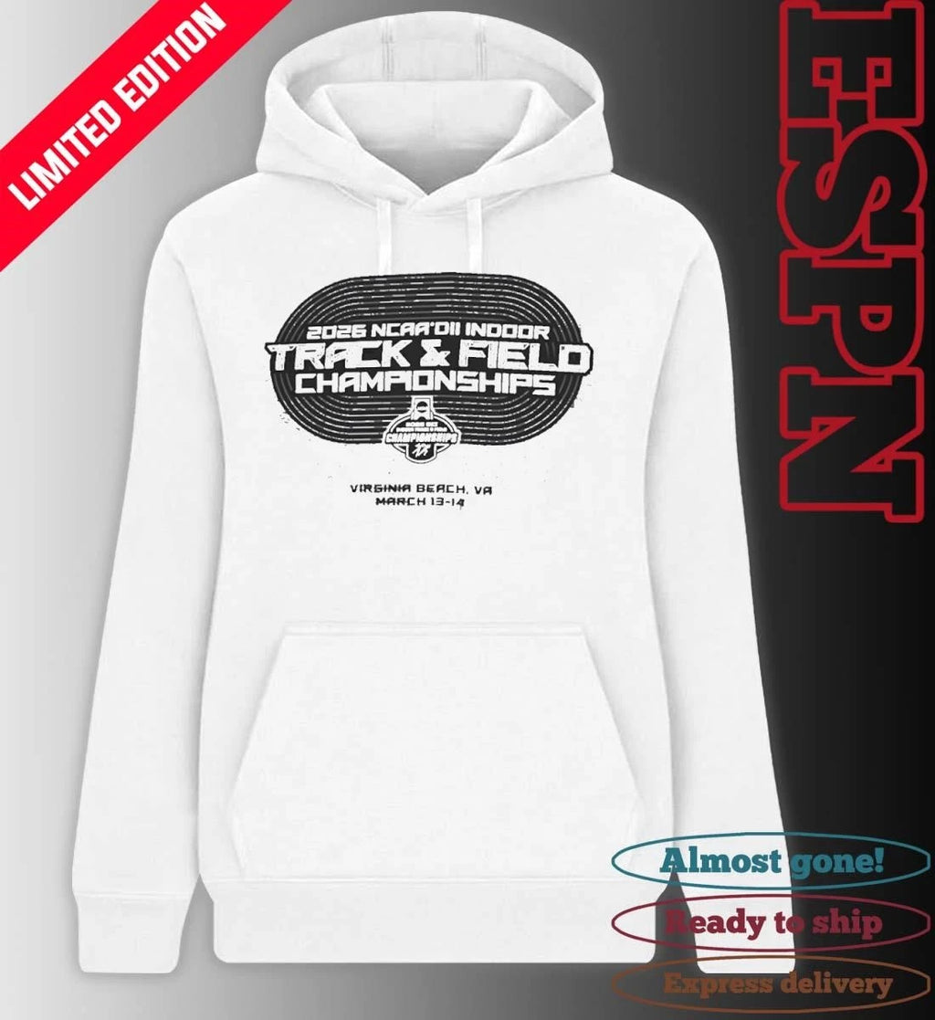 Official 2026 NCAA DII Indoor Track &amp; Field Championship – Virginia Beach, VA Shirt