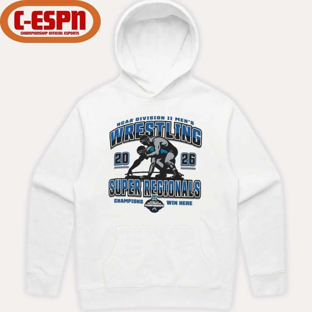 Official 2026 NCAA DII Wrestling Super Regionals T-Shirt