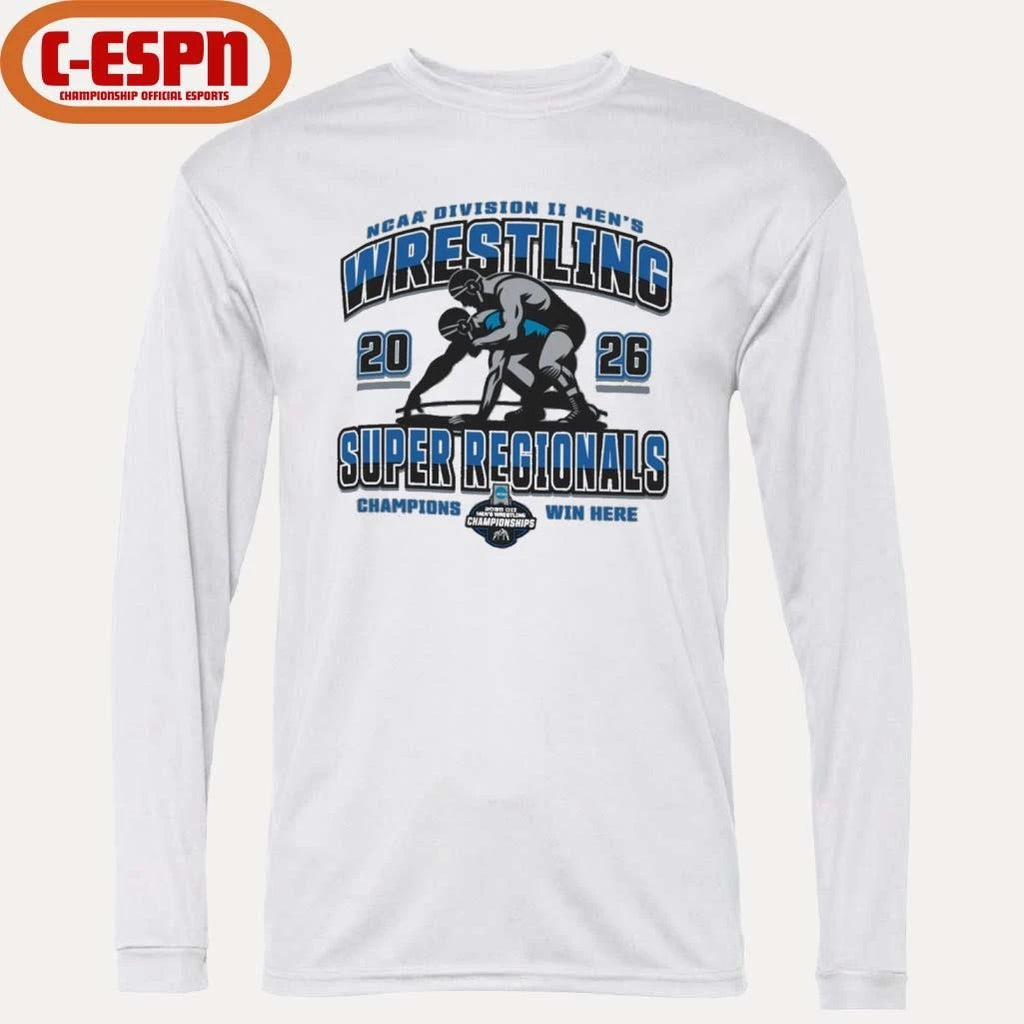 Official 2026 NCAA DII Wrestling Super Regionals T-Shirt