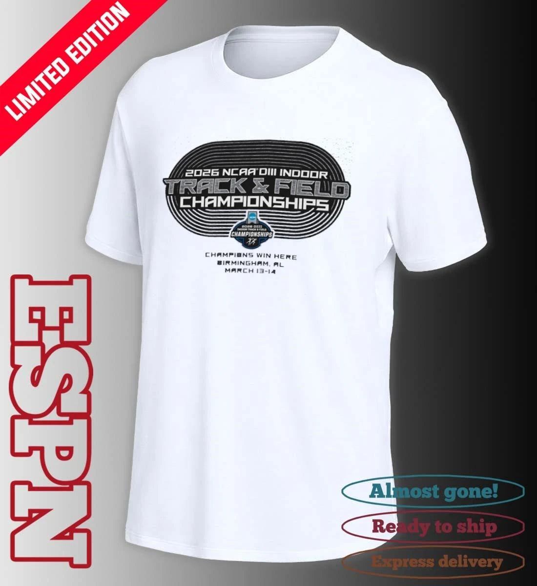 Official 2026 NCAA DIII Indoor Track &amp; Field Championships T-Shirt