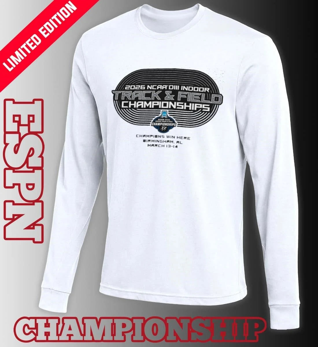 Official 2026 NCAA DIII Indoor Track &amp; Field Championships T-Shirt