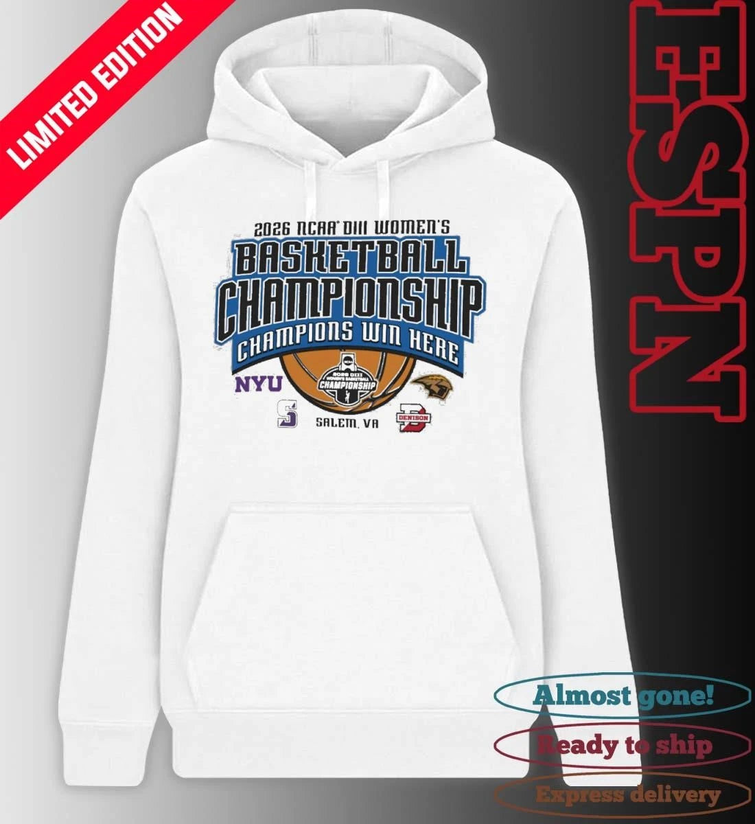 Official 2026 NCAA DIII Women’s Basketball Championship – Final Four T-Shirt