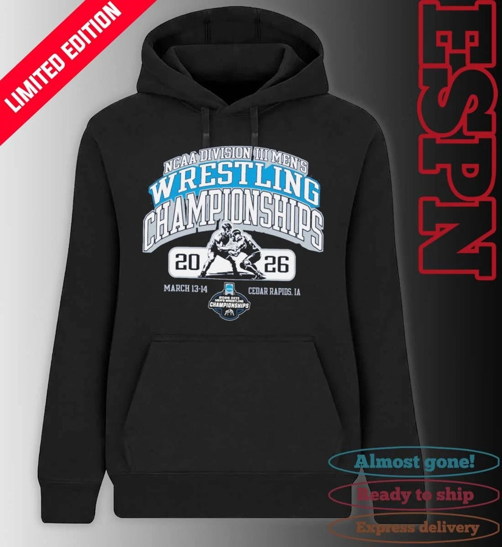 Official 2026 NCAA DIII Wrestling Championships Cedar Rapids, IA March 13-14 T-Shirt