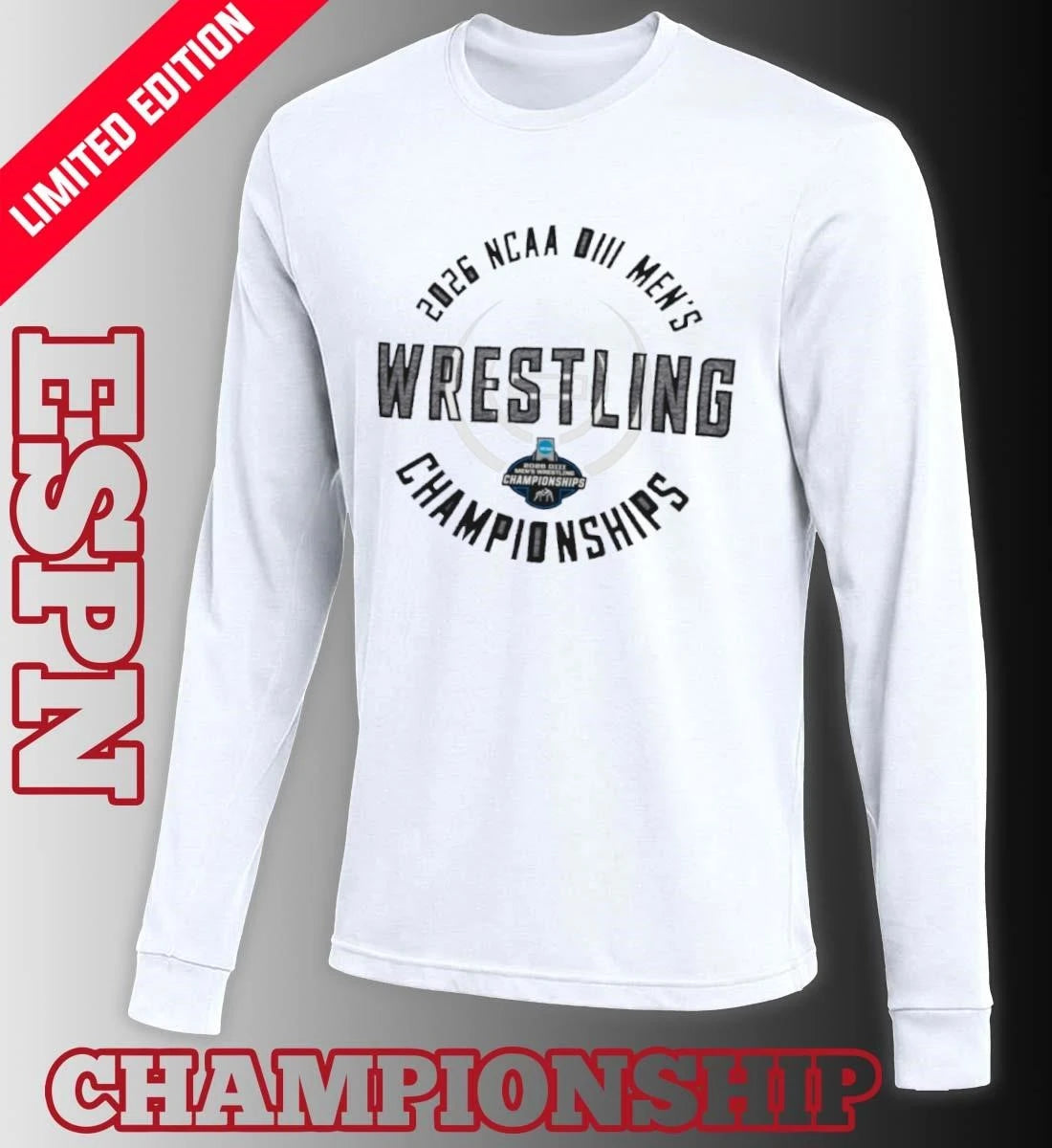 Official 2026 NCAA DIII Wrestling Championships T-Shirt