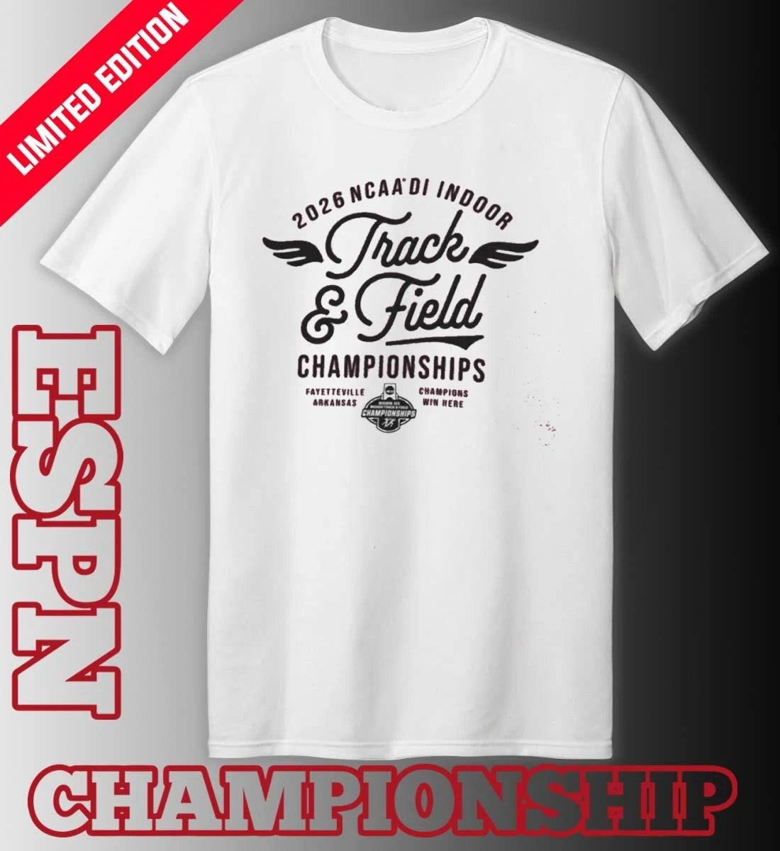 Official 2026 NCAA Division I Indoor Track &amp; Field Final Shirt