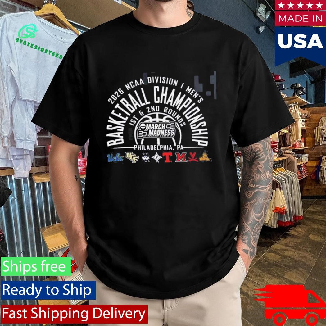 Official 2026 NCAA Division I Men’s Basketball Championship March Madness Philadelphia PA T-Shirt