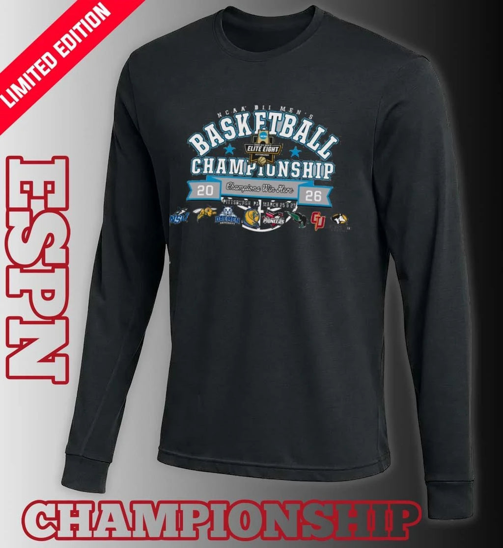 Official 2026 NCAA Division II Men’s Basketball Championship – 8 Teams T-Shirt