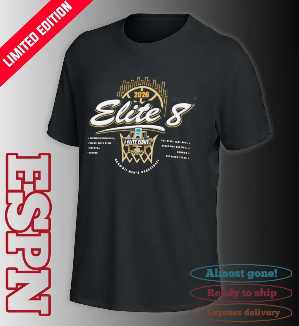 Official 2026 NCAA Division II Men’s Basketball Elite 8 T-Shirt