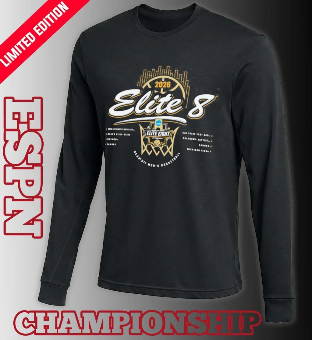 Official 2026 NCAA Division II Men’s Basketball Elite 8 T-Shirt