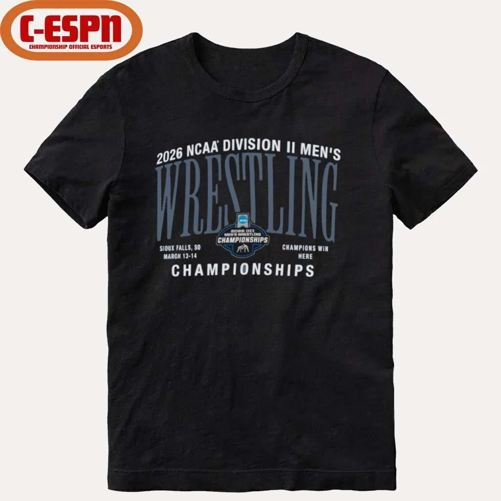 Official 2026 NCAA Division II Men’s Wrestling Championships Sioux Falls, SD T-Shirt