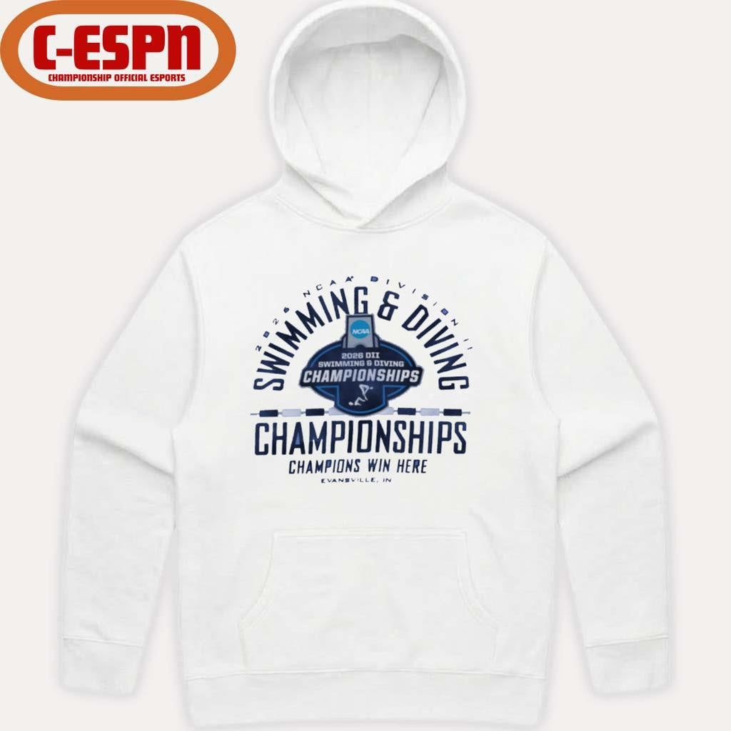 Official 2026 NCAA Division II Swimming &amp; Diving Championships – Champions Win Here Shirt