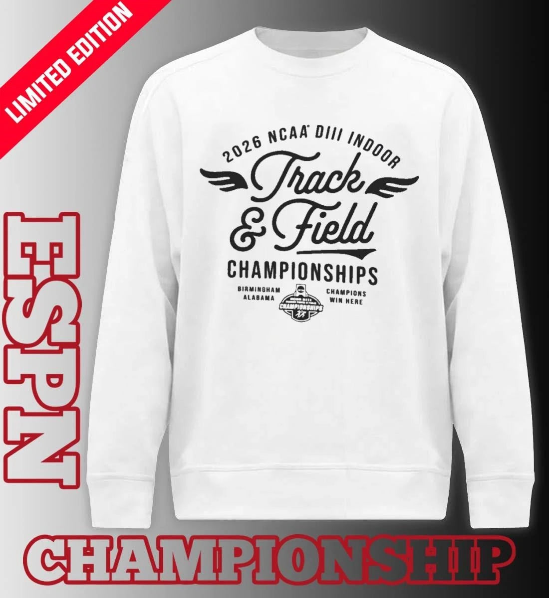 Official 2026 NCAA Division III Indoor Track &amp; Field Final Shirt