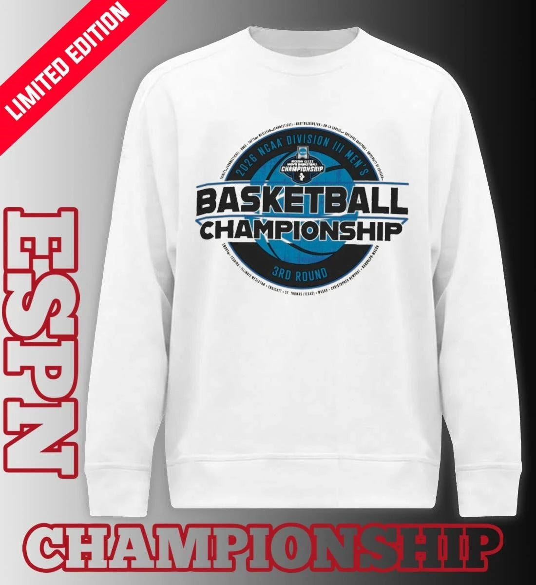 Official 2026 NCAA Division III Men’s Basketball 3rd Round T-Shirt