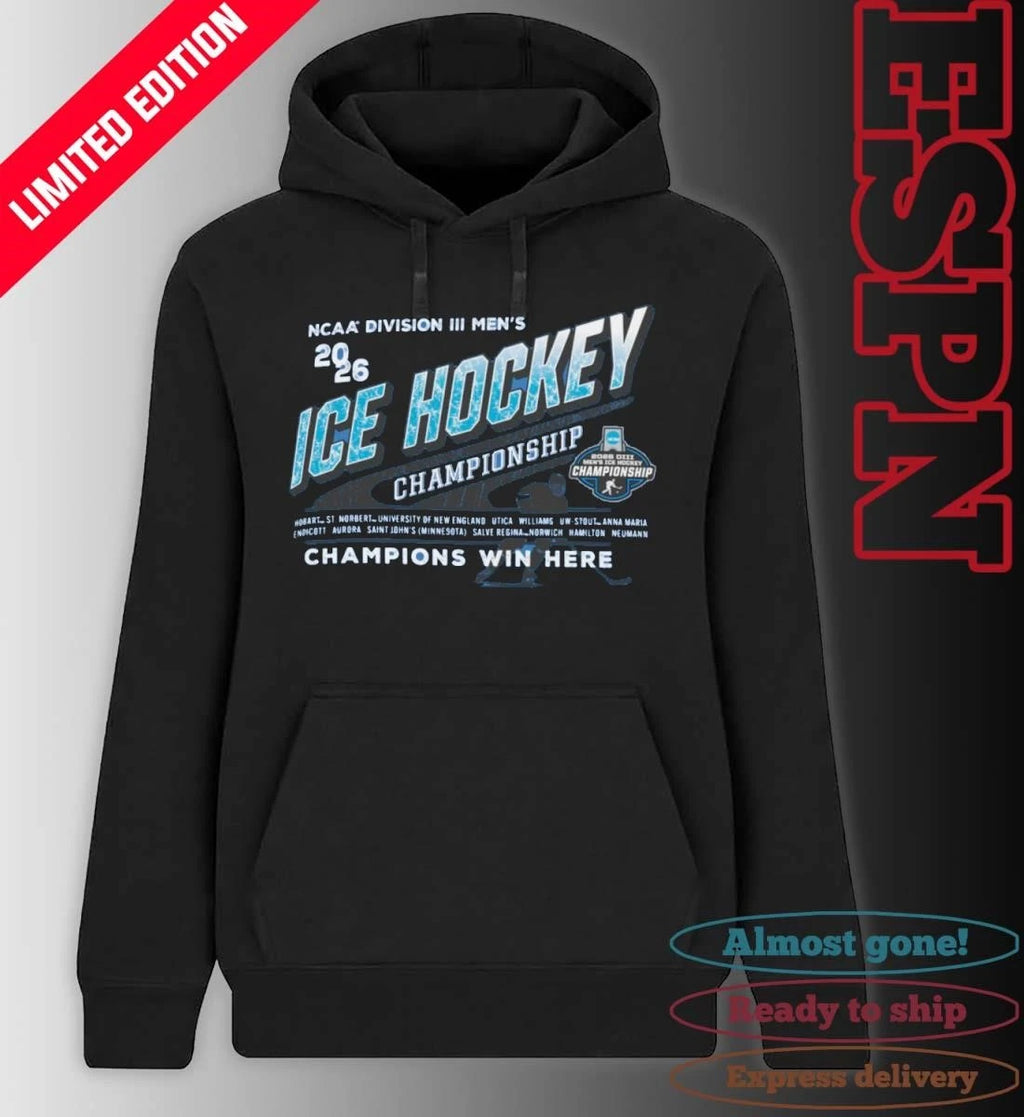 Official 2026 NCAA Division III Men’s Ice Hockey 1st Round T-Shirt