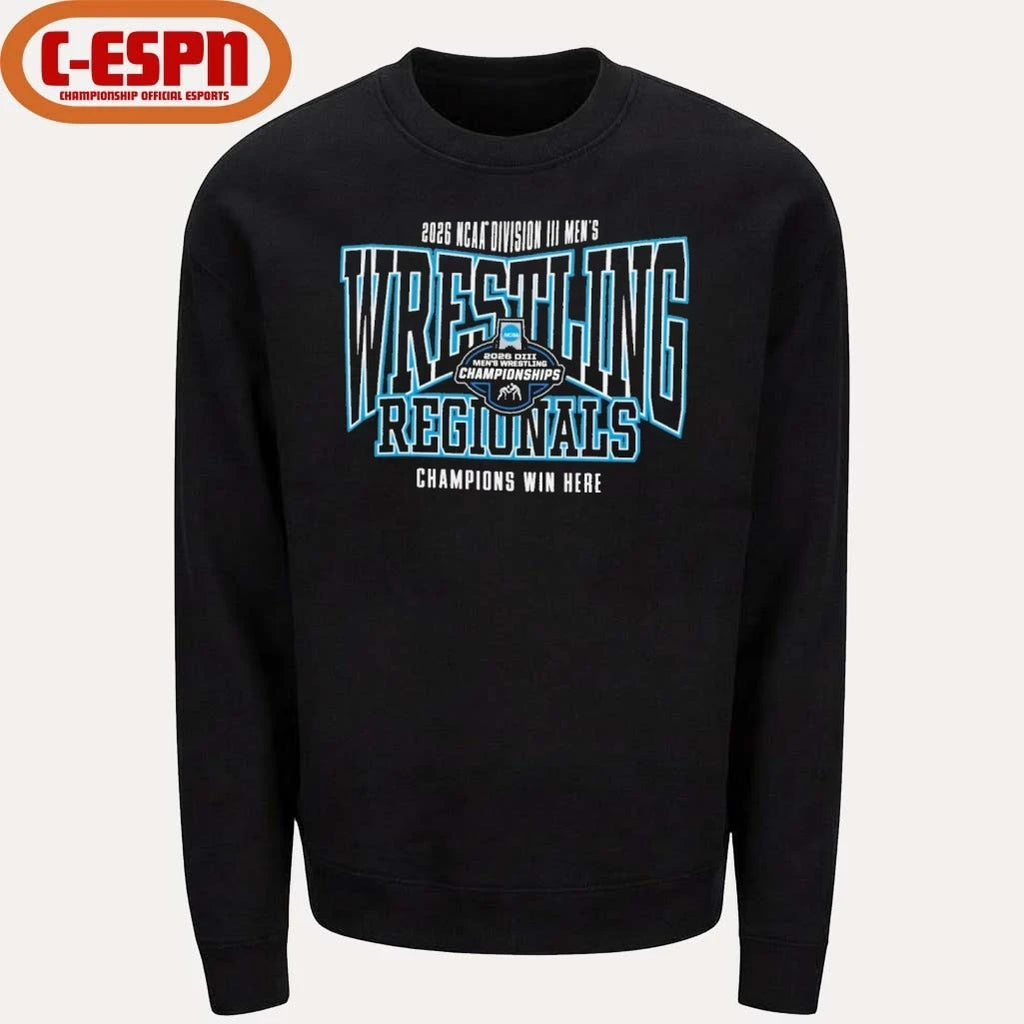 Official 2026 NCAA Division III Men’s Wrestling Regionals Shirt