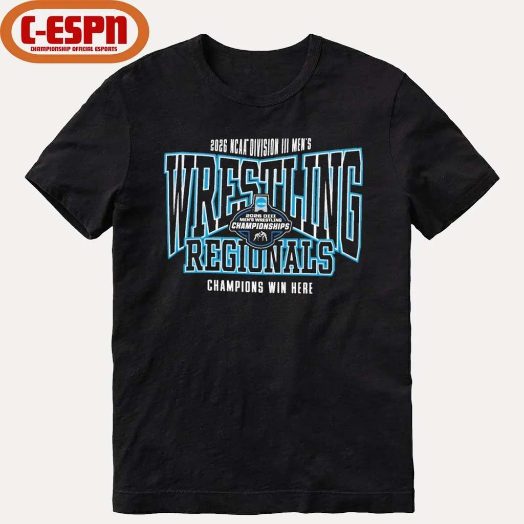 Official 2026 NCAA Division III Men’s Wrestling Regionals Shirt