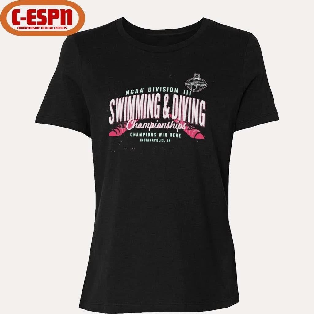 Official 2026 NCAA Division III Swimming &amp; Diving Championships T-Shirt