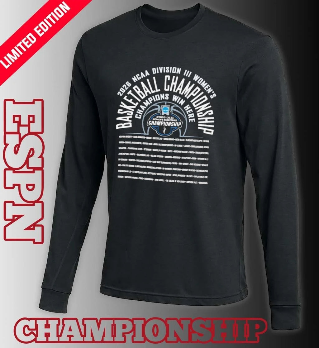 Official 2026 NCAA Division III Women’s Basketball Championship Shirt
