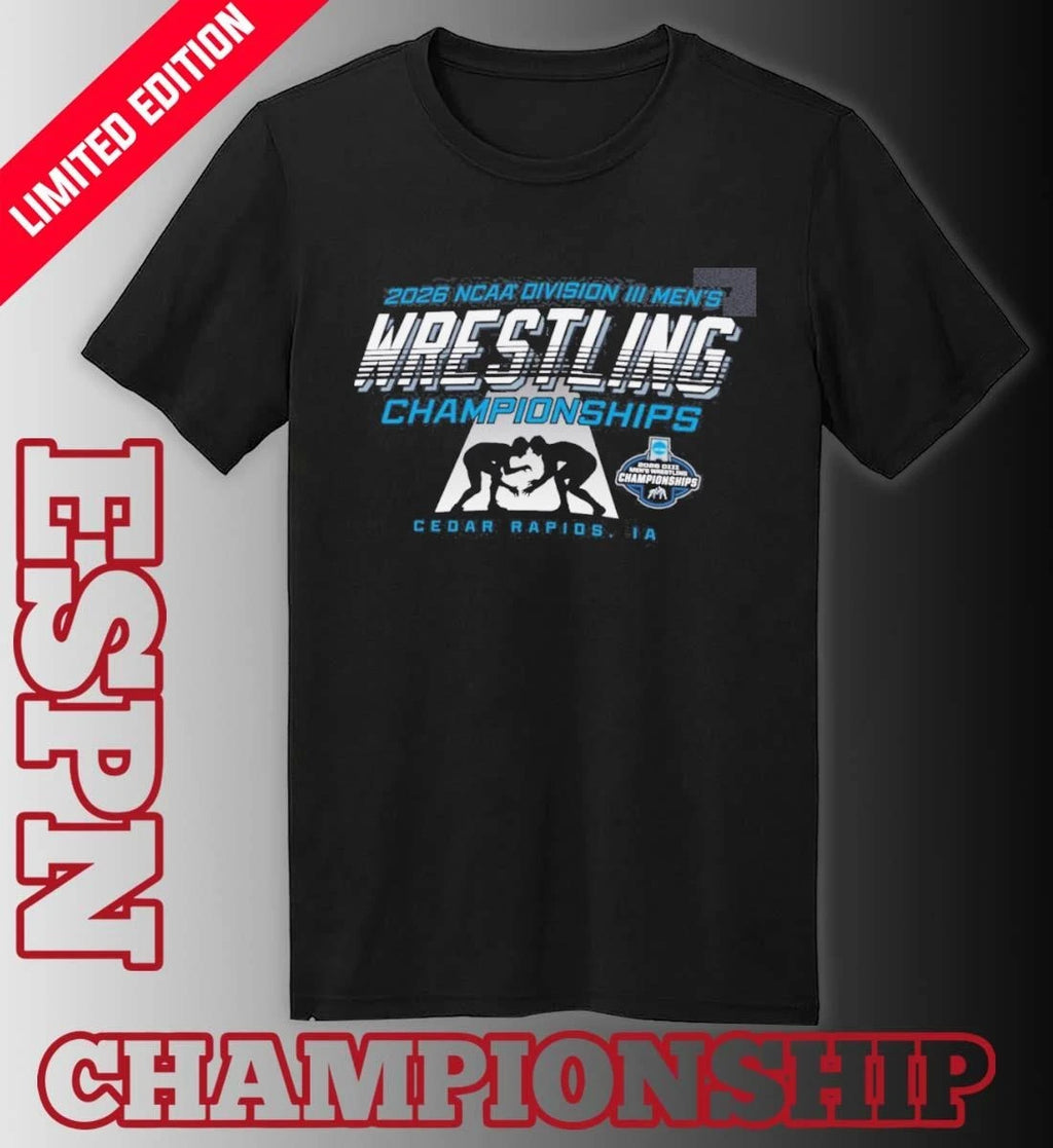Official 2026 NCAA Division III Wrestling Championships – Cedar Rapids, IA Shirt