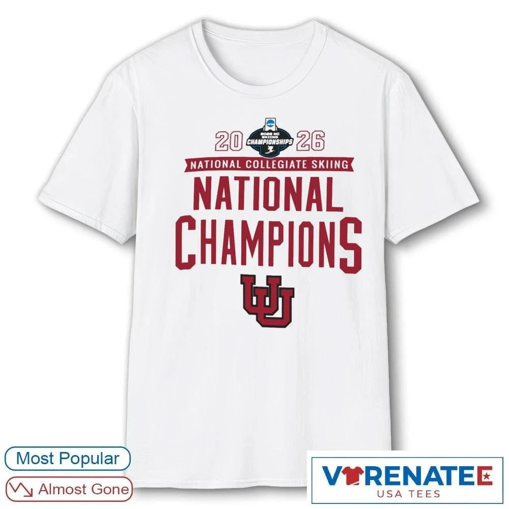 Official 2026 NCAA National Collegiate Skiing National Champions Utah Utes Hot New T-Shirt