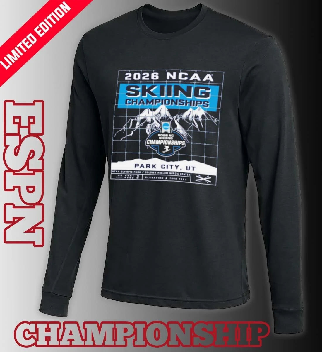 Official 2026 NCAA Skiing Championships – Park City, UT T-Shirt