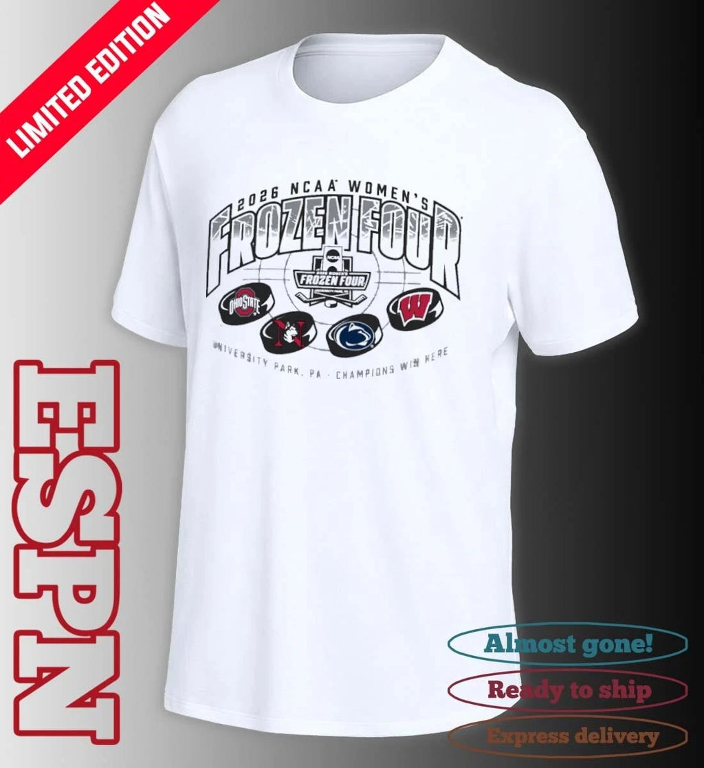 Official 2026 NCAA Women’s Ice Hockey Frozen Four Shirt