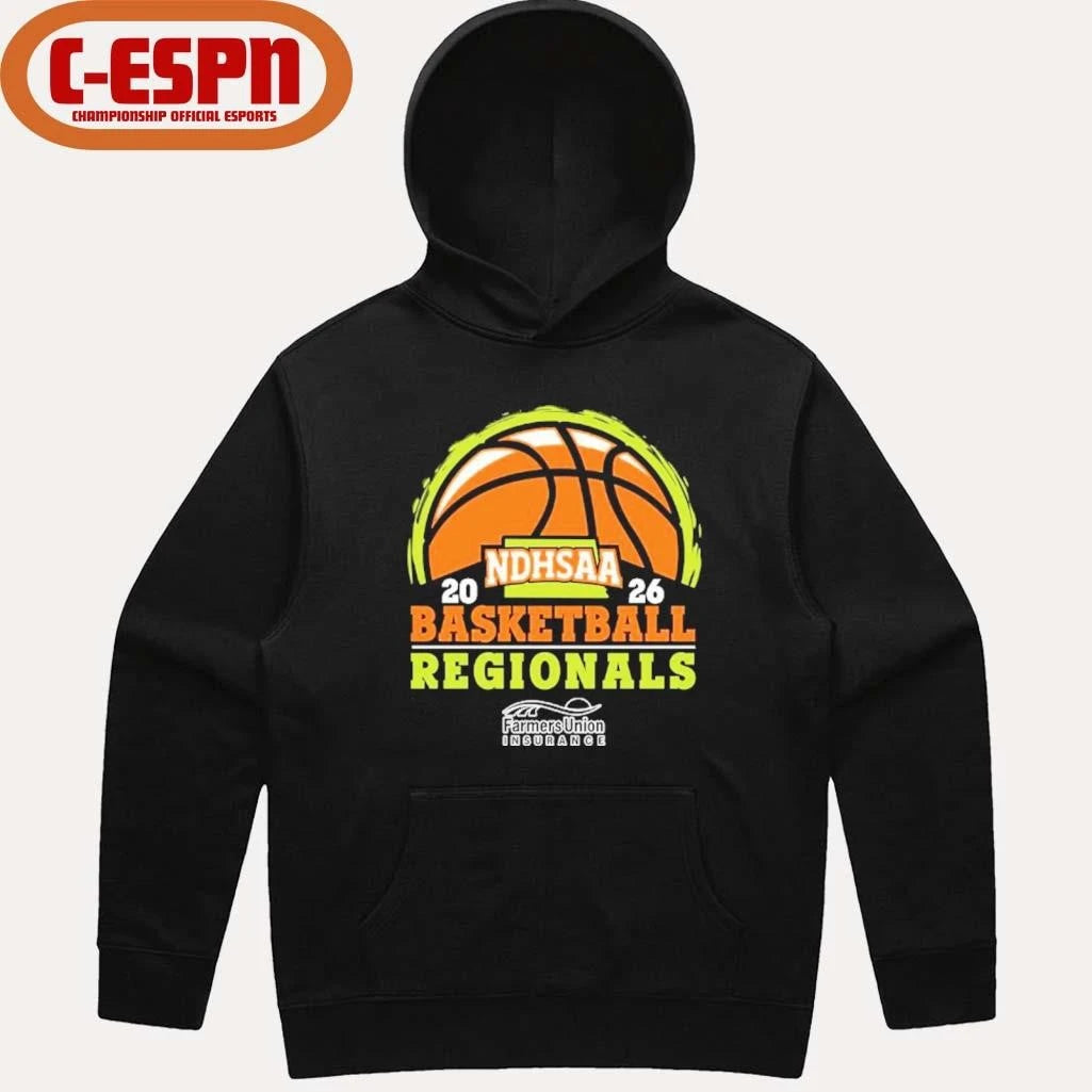 Official 2026 NDHSAA Region Basketball Tournament Shirt