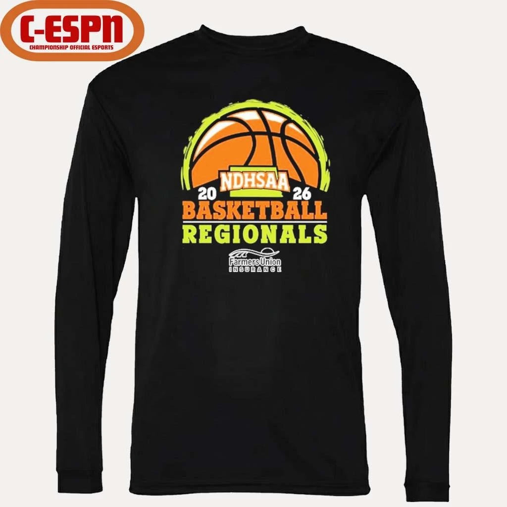 Official 2026 NDHSAA Region Basketball Tournament Shirt