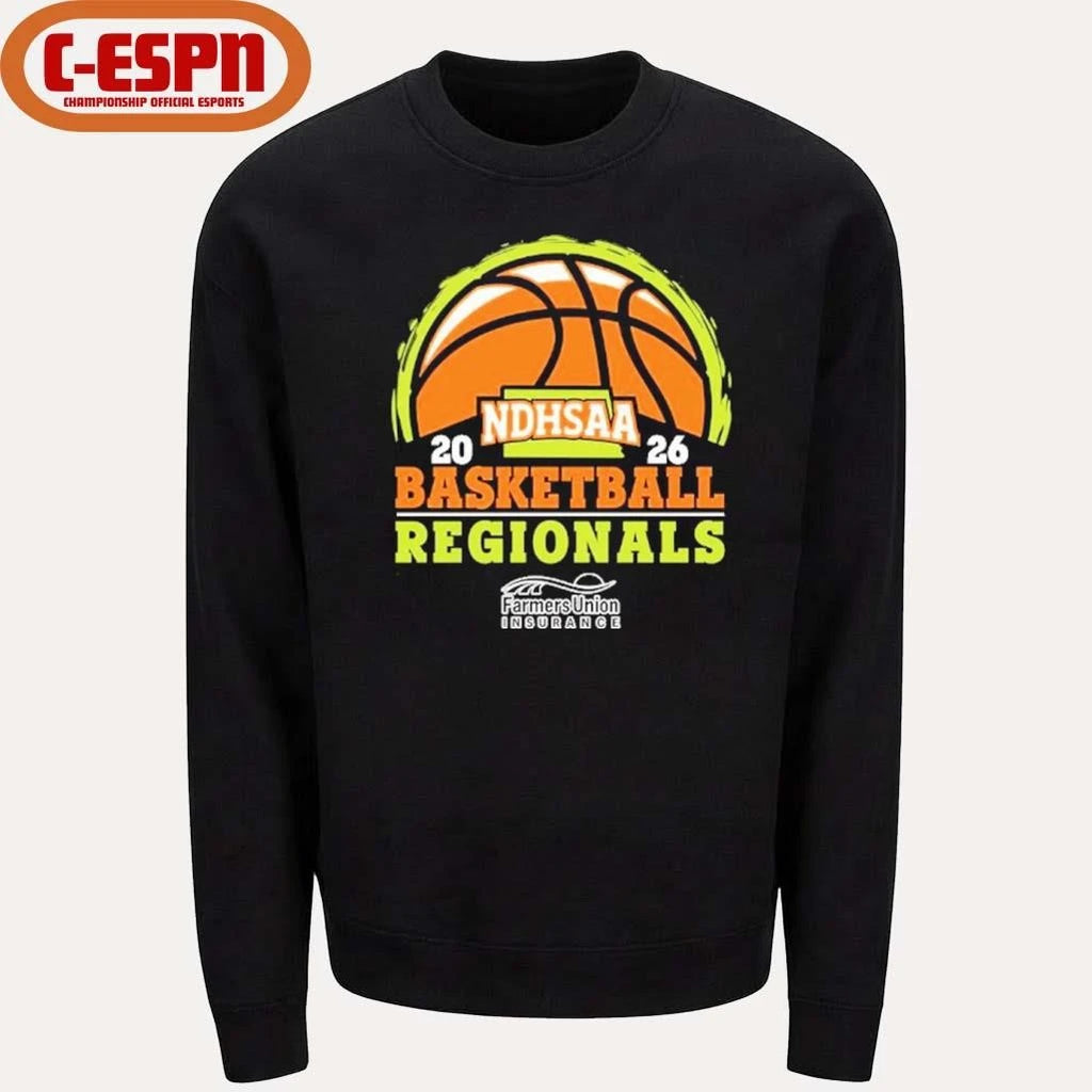 Official 2026 NDHSAA Region Basketball Tournament Shirt