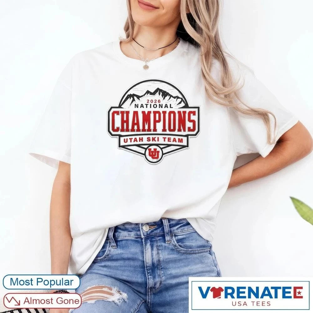 Official 2026 National Champions Utah Ski Team Hot New T-Shirt