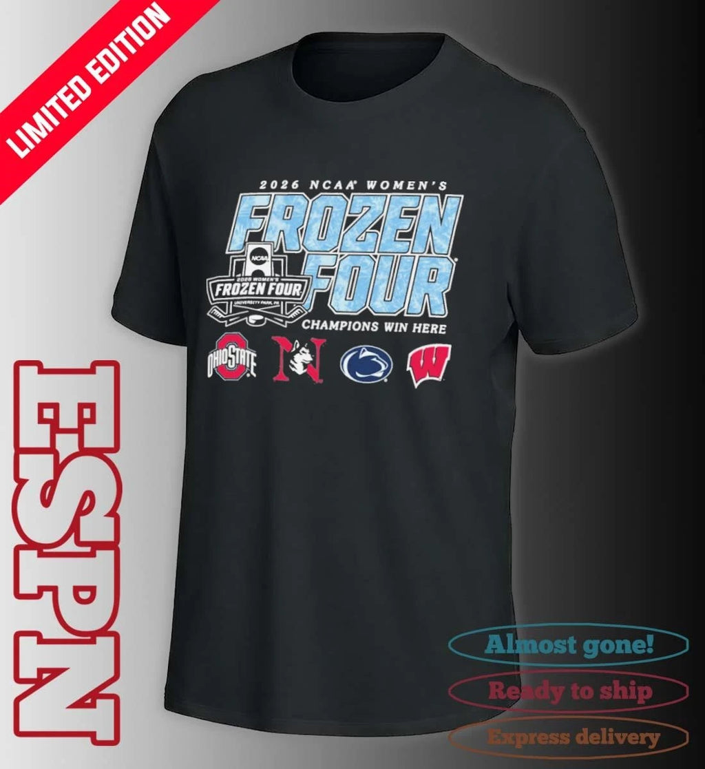 Official 2026 National Collegiate Women’s Ice Hockey Championship – Frozen Four T-Shirt
