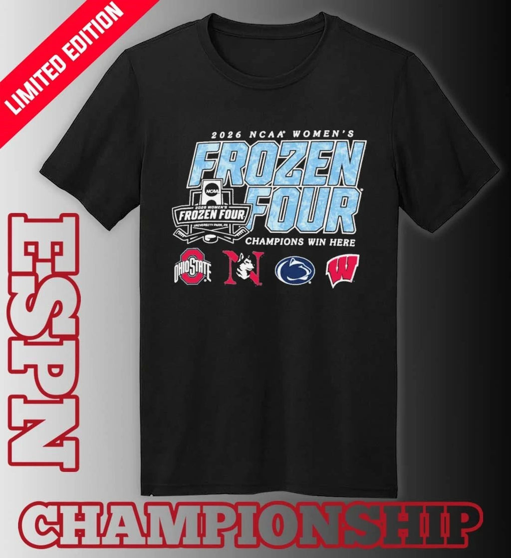 Official 2026 National Collegiate Women’s Ice Hockey Championship – Frozen Four T-Shirt