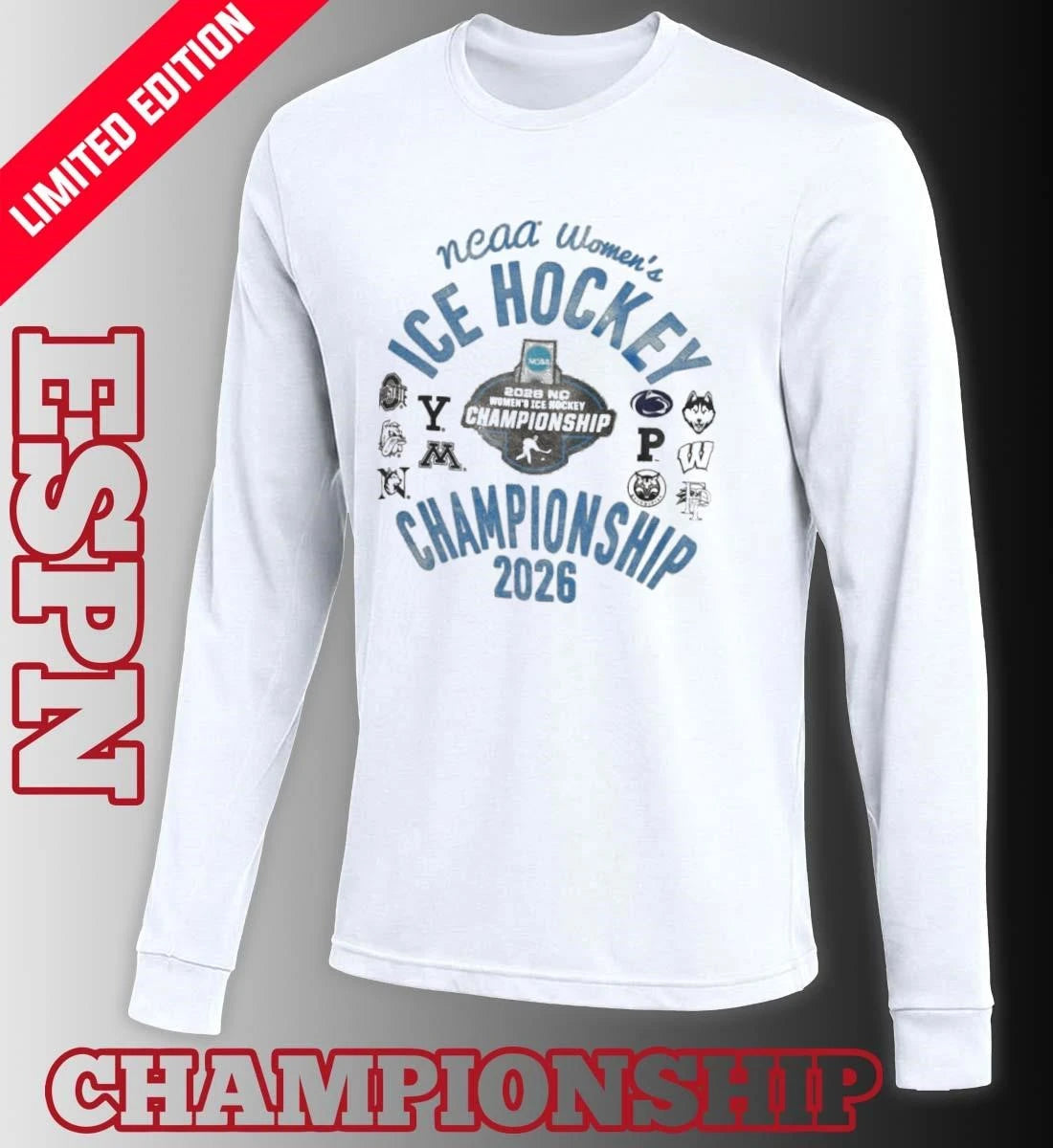 Official 2026 National Collegiate Women’s Ice Hockey Regional Teams Shirt