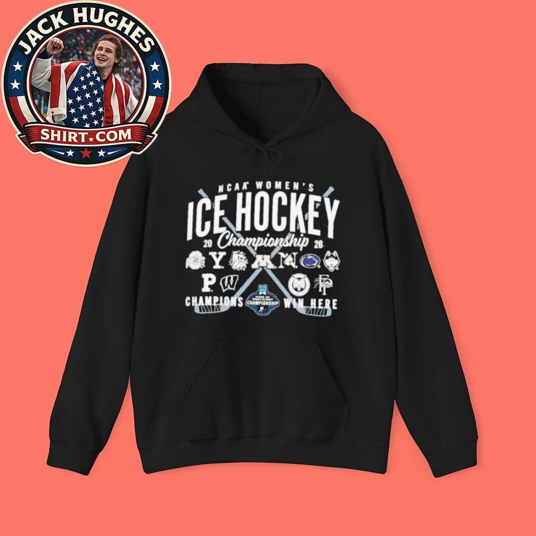 Official 2026 Ncaa Womens Ice Hockey Championship Teams Shirt
