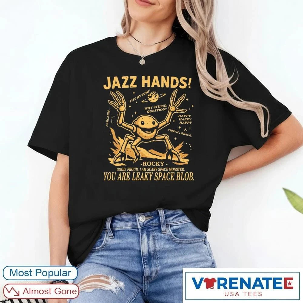 Official 2026 Project Hail Mary Jazz Hands – You Are Leaky Space Blob T-Shirt