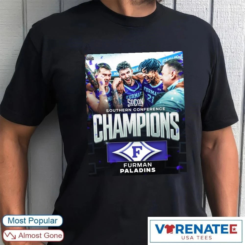 Official 2026 Southern Conference Champions Furman Paladins Poster T-Shirt