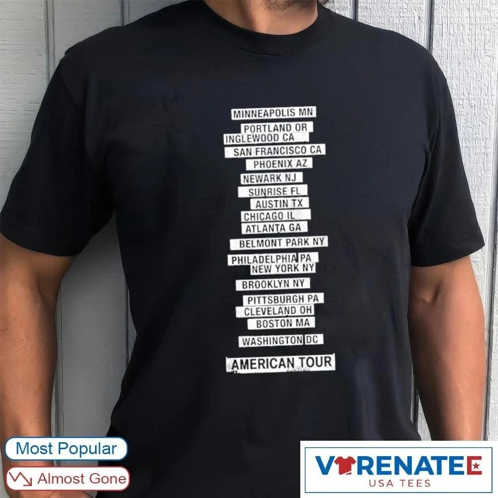 Official 2026 Springsteen &amp; The E Street Band Land Of Hope and Dreams American Tour Minneapolis MN Portland OR t-shirt