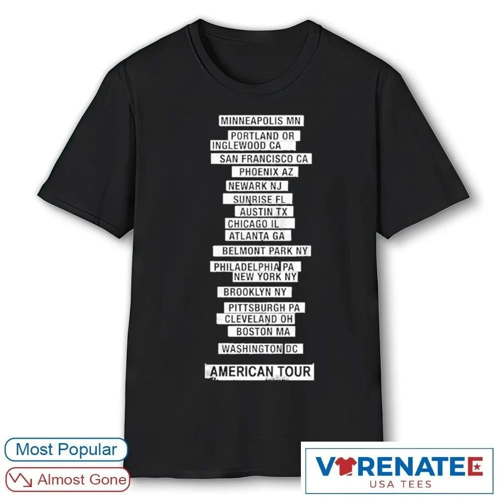 Official 2026 Springsteen &amp; The E Street Band Land Of Hope and Dreams American Tour Minneapolis MN Portland OR t-shirt