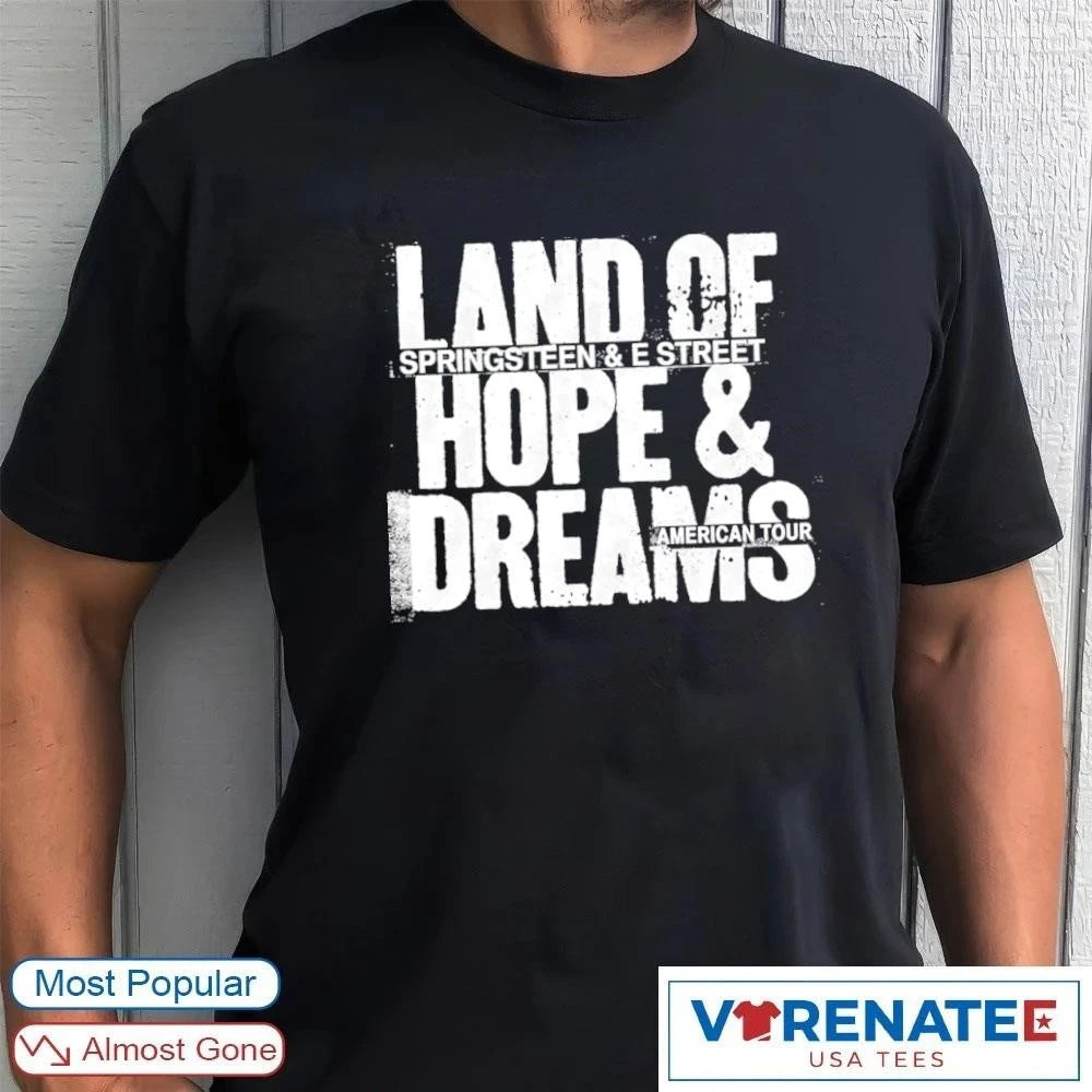 Official 2026 Springsteen &amp; The E Street Band Land Of Hope and Dreams American Tour t-shirt