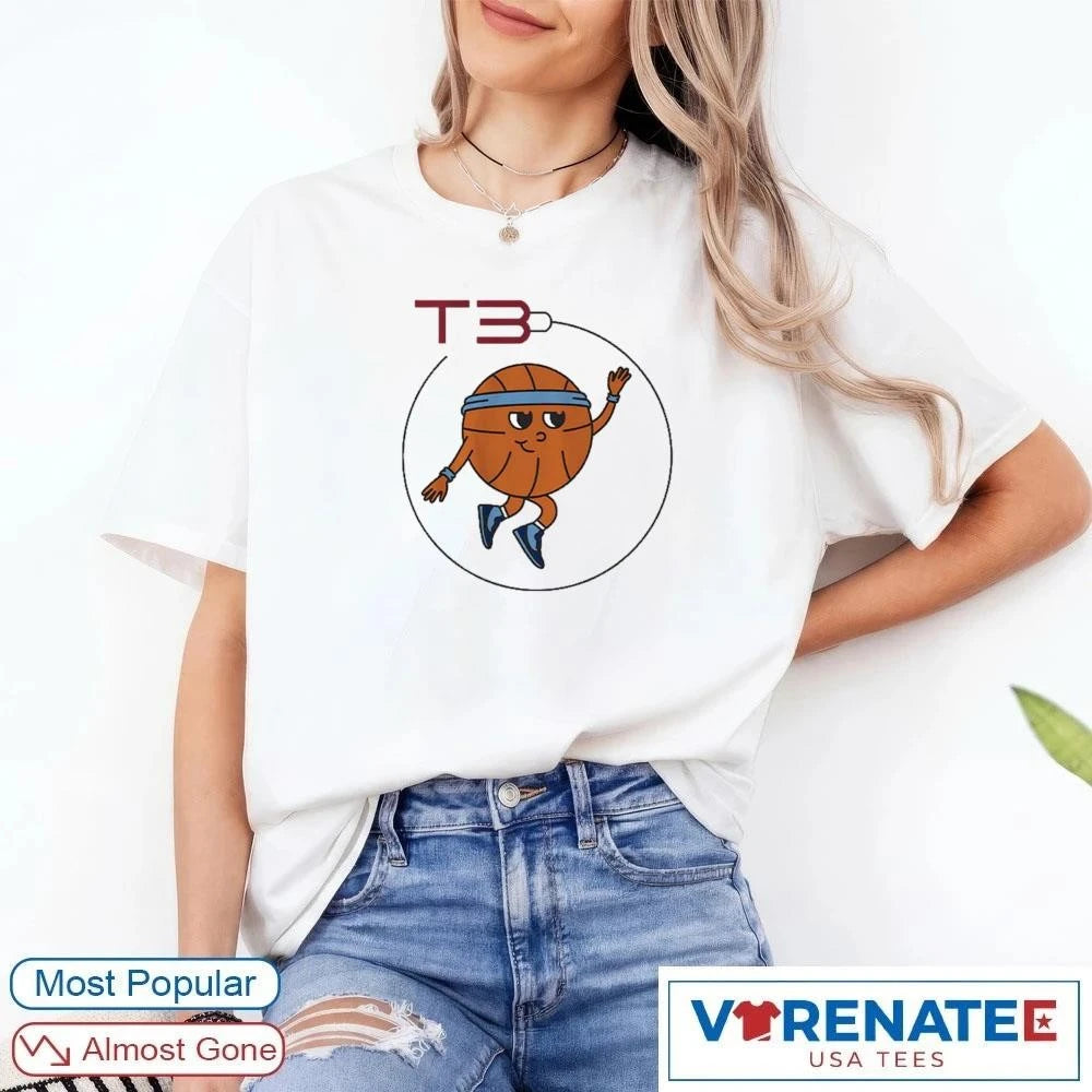 Official 2026 T3 Basketball Logo T-Shirt