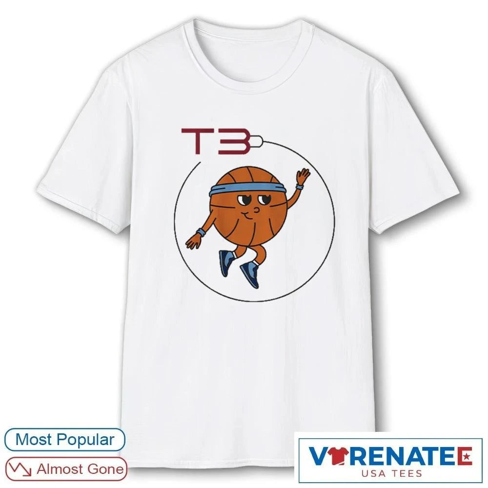 Official 2026 T3 Basketball Logo T-Shirt