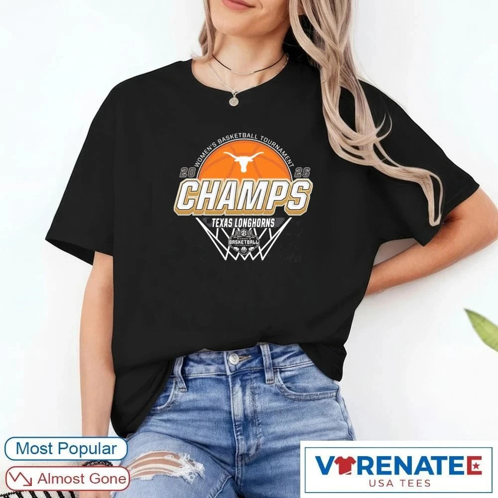 Official 2026 Texas Longhorns SEC Women’s Basketball Tournament Champions Locker Room T-Shirt for fans