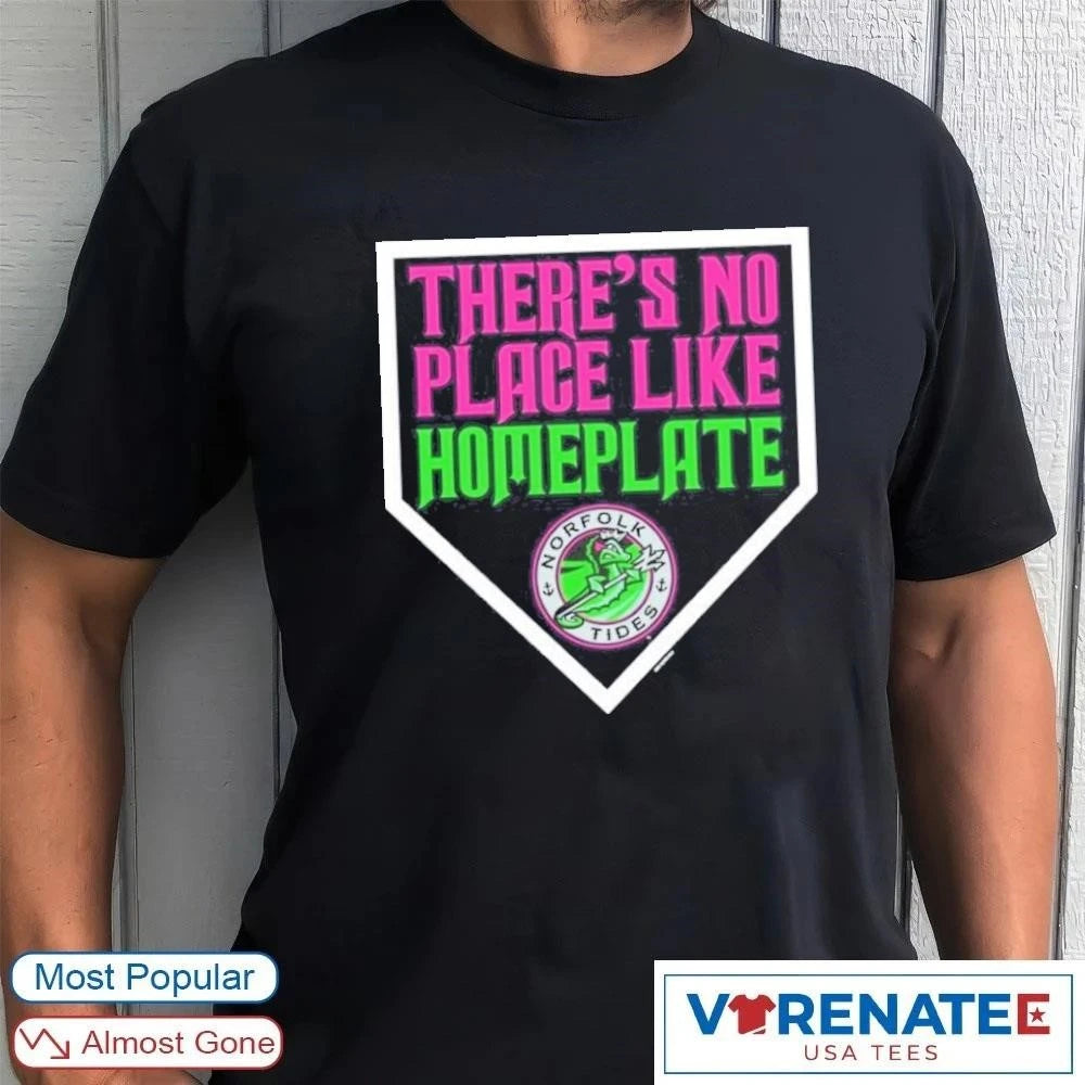 Official 2026 There’s No Place Like Home Plate Norfolk Tides Wicked Night T-Shirt