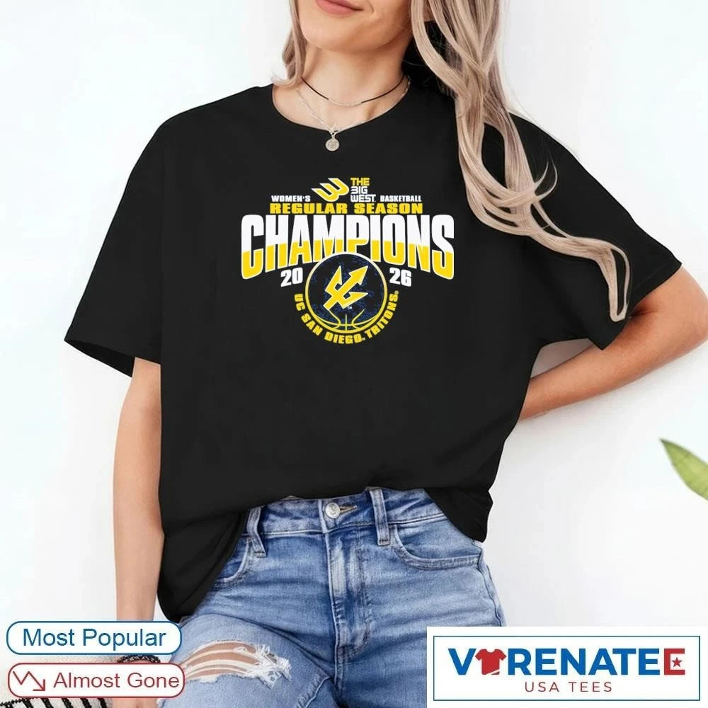Official 2026 UC San Diego Tritons Women’s Basketball Regular Season Champions The Big West T-Shirt for fans