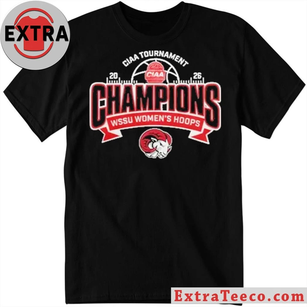 Official 2026 WSSU Hoops CIAA Tournament Champions Logo Shirt